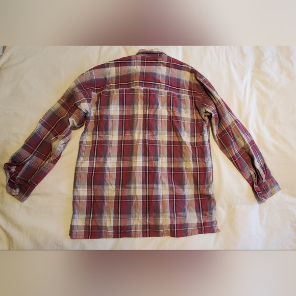 Levi's Men's Plaid Button Down Flannel Shirt Size Medium 100% Cotton - Picture 3 of 5